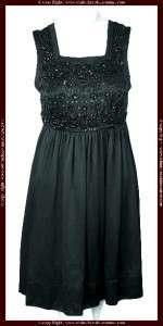 NEW $148 MISS SELFRIDGE Black Embellished Dress Small S 4  