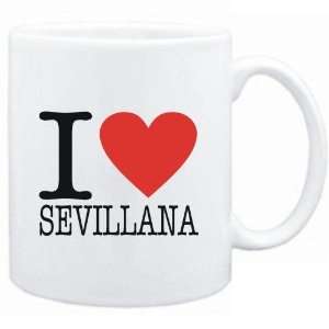  Mug White  I LOVE Sevillana  Music