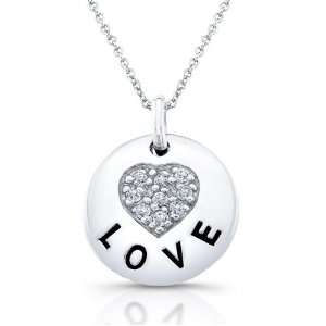 The Seventeen Magazine Jewelry Collection  Silver and White Topaz Love 