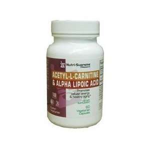    Supreme Research Acetyl L Carnitine & Alpha Lipoic Acid 60 vegicaps