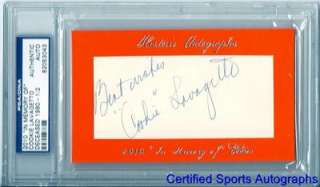 2010 HISTORIC AUTOGRAPHS COOKIE LAVAGETTO 1/2 IN MEMORY OF PSA/DNA 