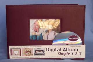 Expandable DIGITAL PHOTO ALBUM with SCRAPBOOK SOFTWARE NEW  