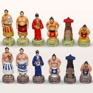  Japanese Sumo Chess Pieces Toys & Games