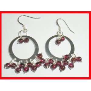   Bead Hoop Earrings Sterling Silver #1103 Arts, Crafts & Sewing