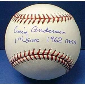  Craig Anderson Autographed Baseball