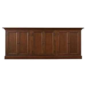  Triple Wood Storage Cabinet with Doors and Drawers