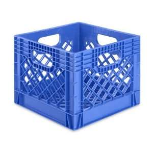  12 x 12 x 10 1/2 Blue Rigid Milk Crates