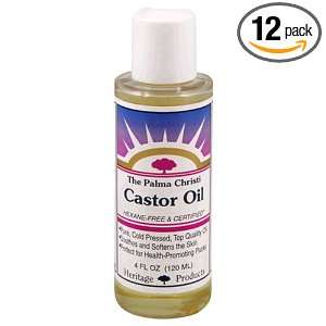 Heritage Products Castor Oil, The Palma Christi, 4 Fluid Ounces (120 