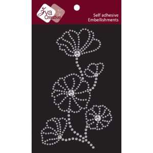 Self Adhesive Embellishments, Blooming Crystal Everything 
