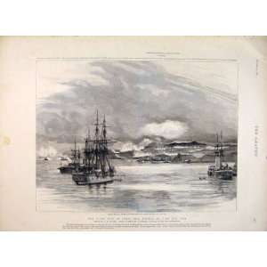   Civil War Chili Battle Vina Del Mar Wyllie Ships 1891