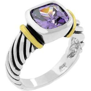 Amethyst Cable Ring (size 09) 