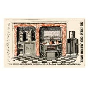  The Patent Circular Front Cooking Range, c.1865 Giclee 