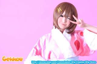 ON Yui Hirasawa Cosplay Wig Costume 35Cm  