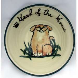    Head of the House Dog Bowl by Moonfire Pottery