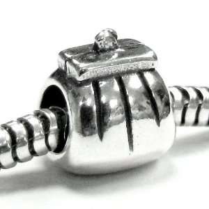  Silver Purse Wallet Bead Charm for Pandora Troll European Bead 