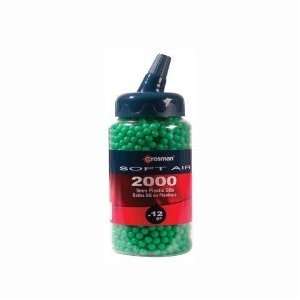 Crosman AirSoft 2,000 ct. Feeder Bottle Neon Green AirSoft BBs (6mm, 0 