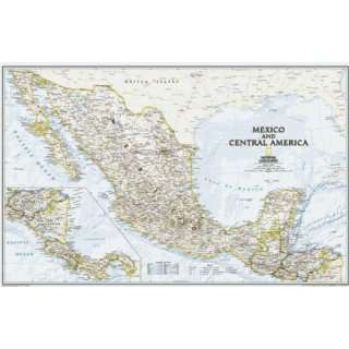  National Geographic RE01020360 Map Of Mexico And Central 