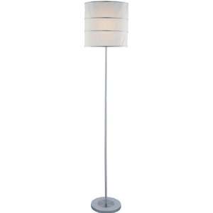  Sedlar Collection 1 Light 60 Silver Floor Lamp with Off 