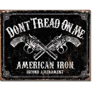   Sign American Iron Second Amendment two Pistols DTOM 
