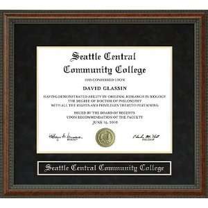  Seattle Central Community College Diploma Frame Sports 