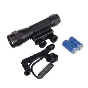  Pistol & Rifle Sight LED Flashlight with Tailcap (Black 