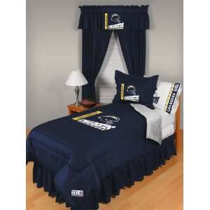  San Diego Chargers Twin Size Bedroom Set Sports 