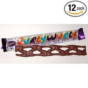 12  Pack of Cadbury Curly Wurly Chocolate Bar with Caramel Center, 26g 