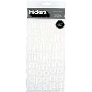   Thickers Puffy Letter Stickers, Chit Chat White Arts, Crafts & Sewing