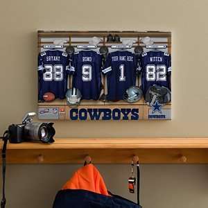 Personalized NFL Locker Room Prints   Dallas Cowboys   12x18