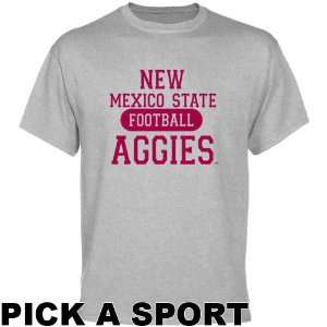  New Mexico State Aggies Ash Custom Sport T shirt  