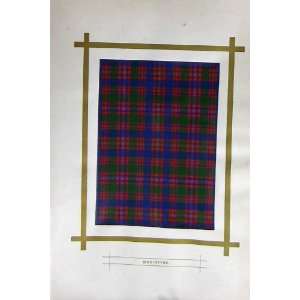  Scottish Highlands Clan Macintyre Tartan Red Blue Green 