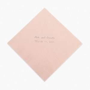  Personalized Pink Luncheon Napkins   Tableware & Napkins 