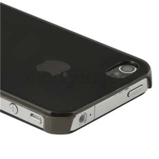 Smoke Crystal Hard Case Cover+PRIVACY LCD FILTER Film for iPhone 4 