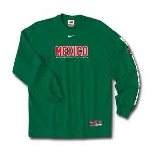  Nike Mexico National Team Long Sleeve T Shirt Sports 