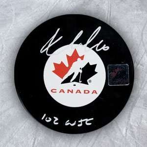  JARRET STOLL Team Canada SIGNED Hockey Puck Sports 