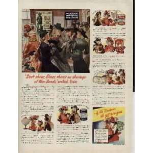   of War Bonds, smiled Elsie.  1942 Bordens War Bonds Ad, A3839A