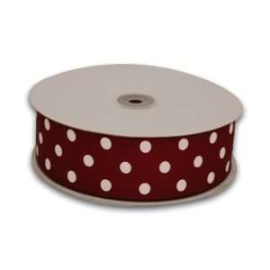   Dot 3/8 inch 50 Yards, Burgundy with White Dots Health & Personal