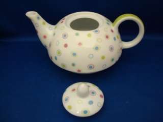   Tea Polka Dot Teapot Cup & Saucer Single Tea Pot Set New in Box  