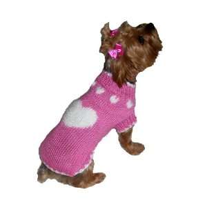  Dallas Dogs LTD ~ Pink Puppy Love Sweater ~ Small 
