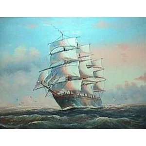 Fine Oil Painting, Clipper SC08 36x48 