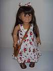 Doll Clothes Floral Summer Dress With Hair Bow Fits Ame