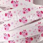 5yards 3/8 Peppa the Pig Grosgrain Ribbon G427