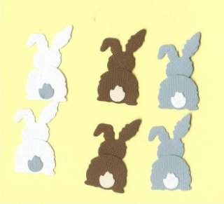 Lot of 6 Exclusive Cottage Cutz Easter Bunny Die Cuts  