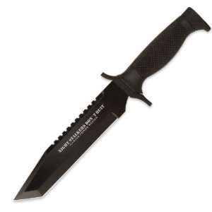   UC2830 Nightstalker Combat Sawback Tanto Knife with Sheath, Black