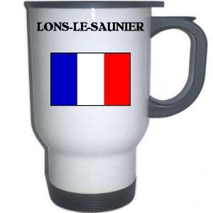 France   LONS LE SAUNIER White Stainless Steel Mug 