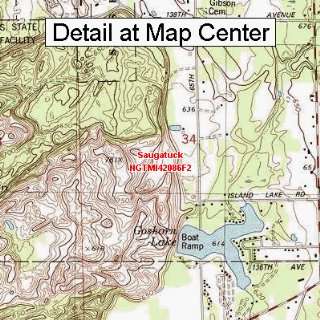  USGS Topographic Quadrangle Map   Saugatuck, Michigan 