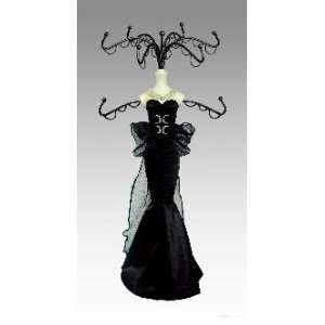  Jewelry Stand/Black Satin Dress, Bow