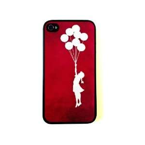  Banksy Balloon Girl iPhone 4 Case   Fits iPhone 4 and 