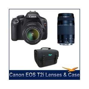  Canon EOS Digital Rebel T2i 18MP w/ Full HD 1080p Video, 3 