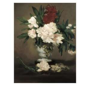  Peonies in a Vase Giclee Poster Print by Édouard Manet 